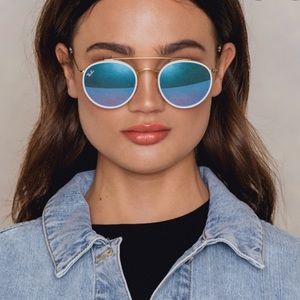 Ray Ban Round Double Bridge Sunglasses
